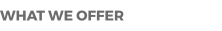 WHAT WE OFFER